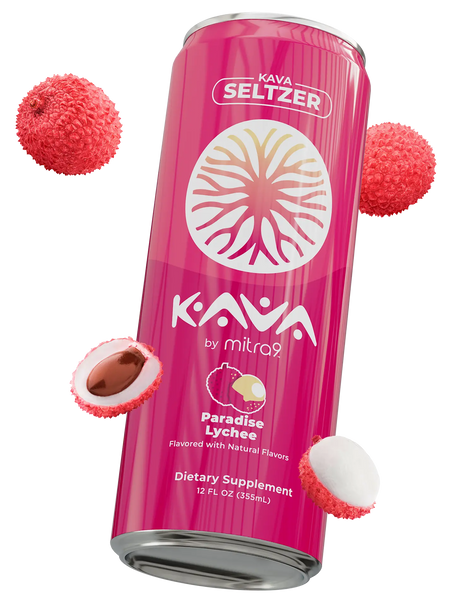 Paradise Lychee Kava Seltzer – Kava by Mitra9